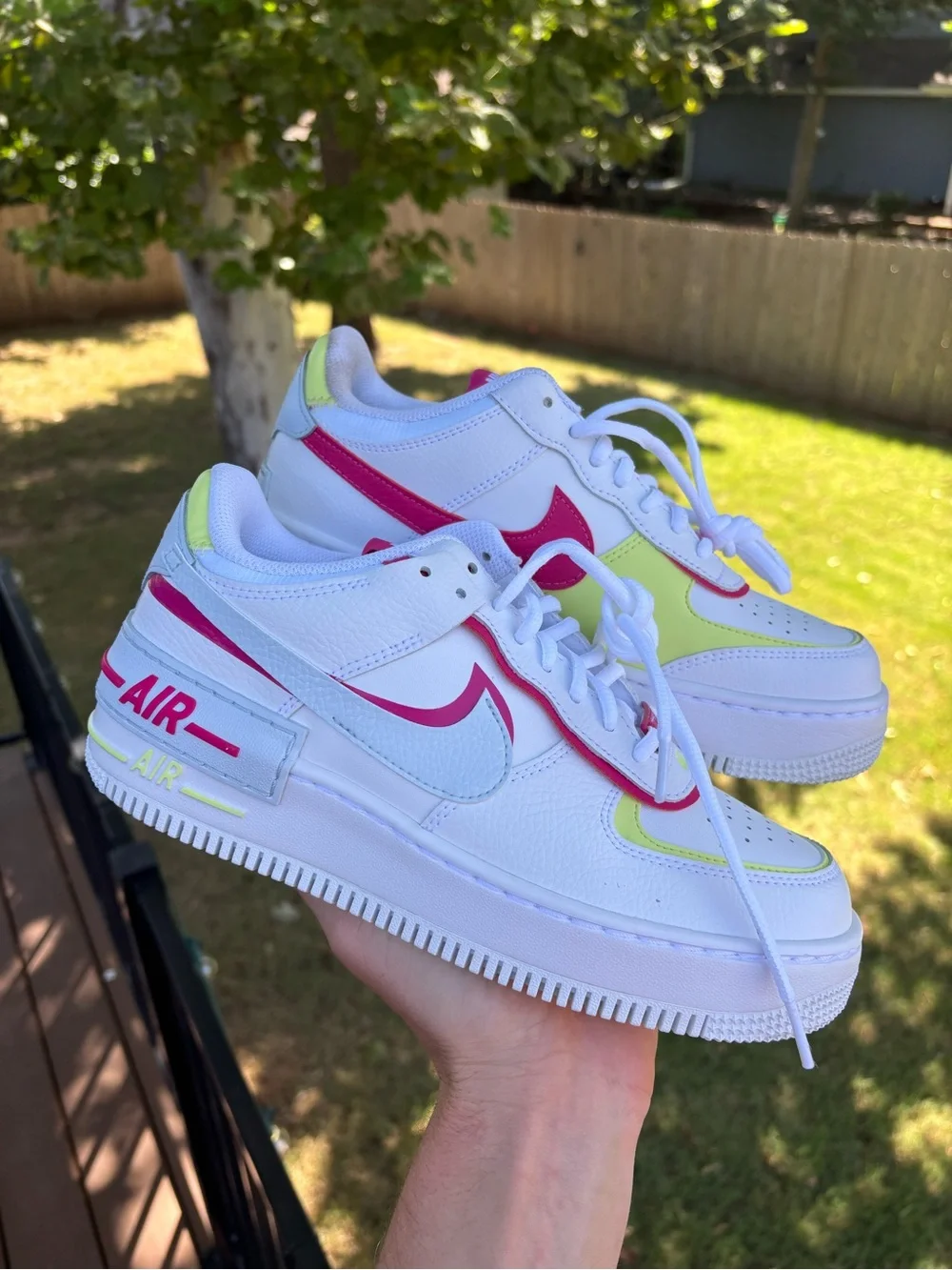 Nike Air Force 1 Shadow 'White Multi' Women's Size 8 (6.5Y) Sneakers FQ8885-100